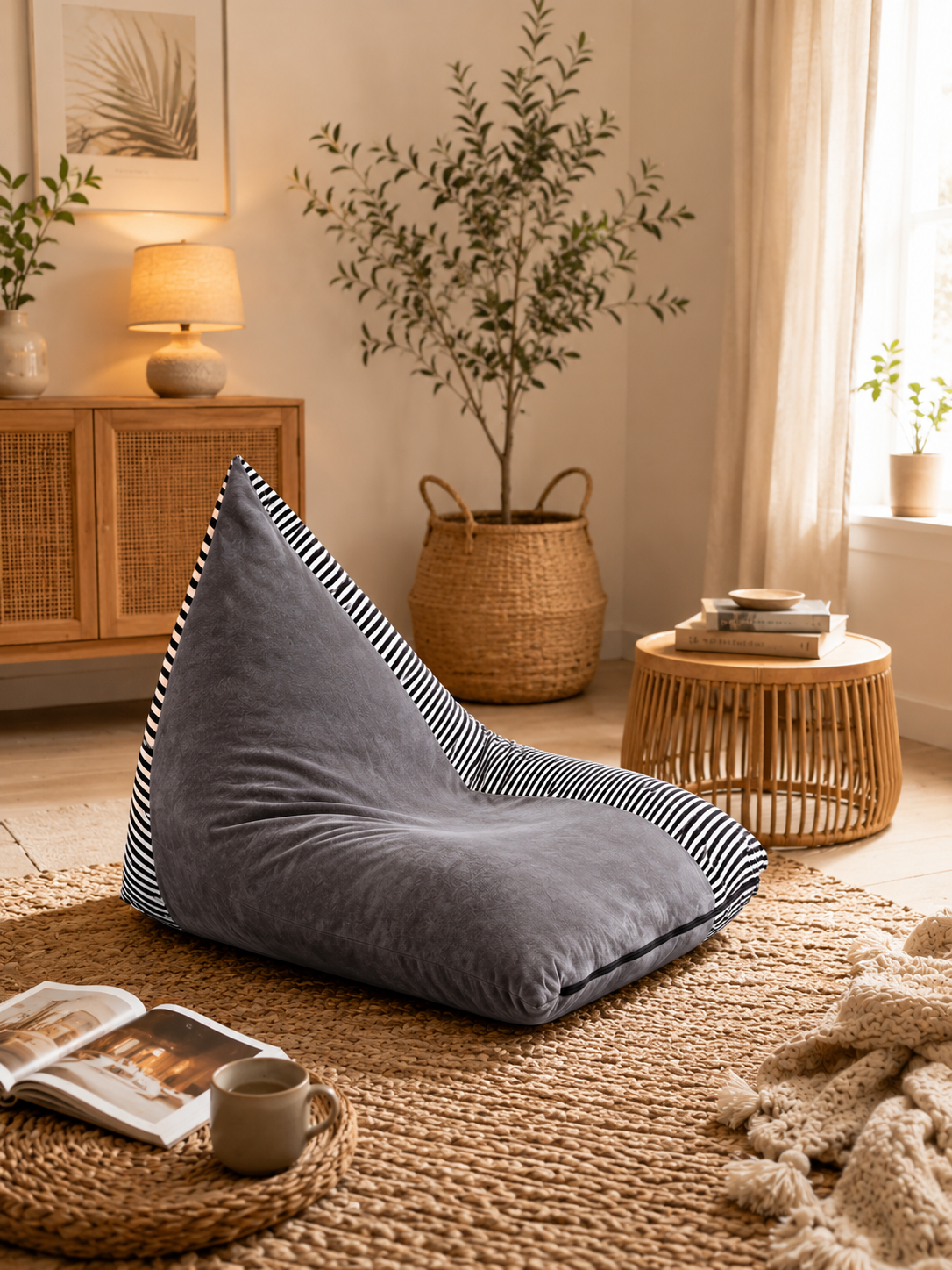 housse Pouf poire salon enfant premium | Oléa