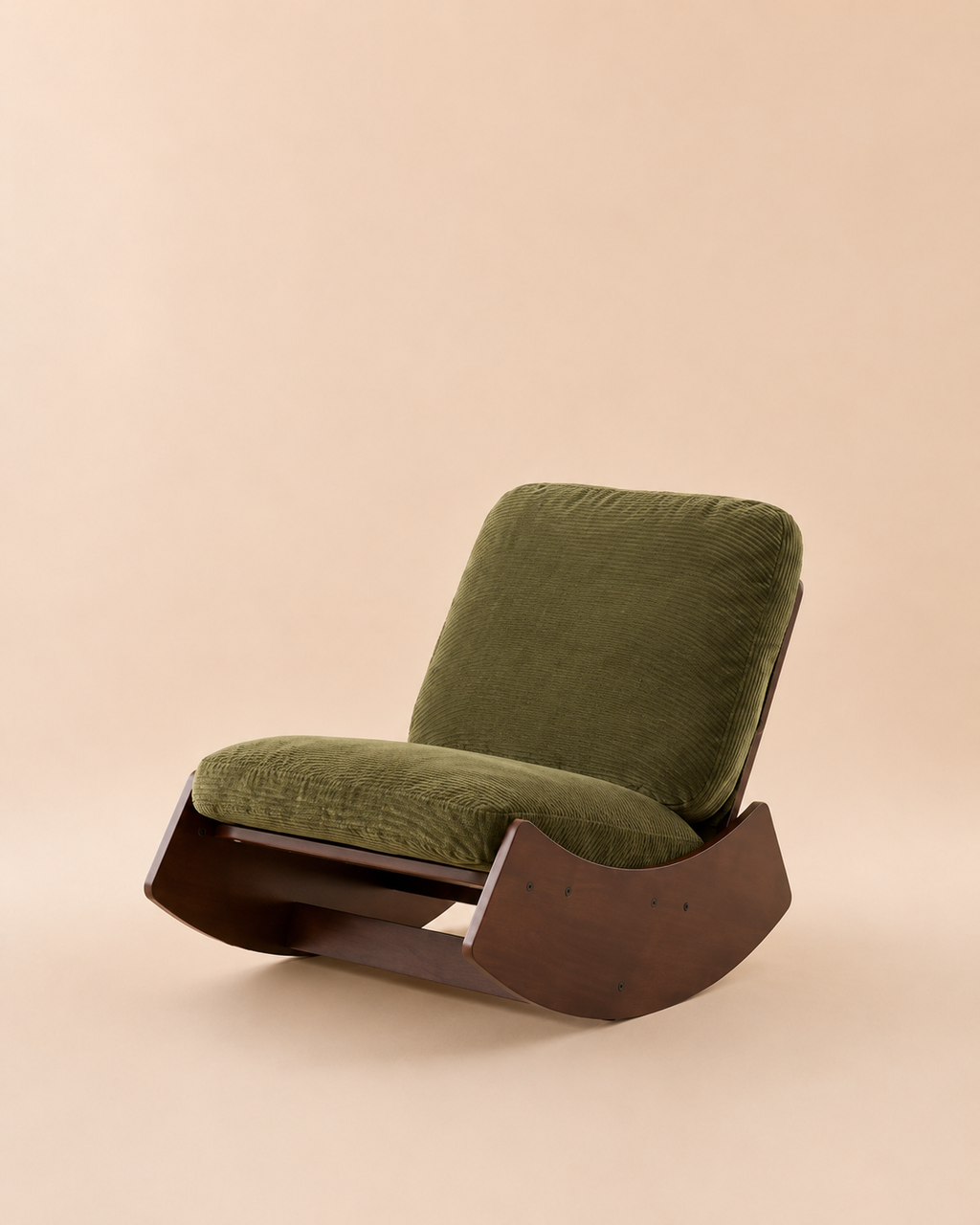 Fauteuil à Bascule Minimaliste  en Bouclé premium | CALMIA