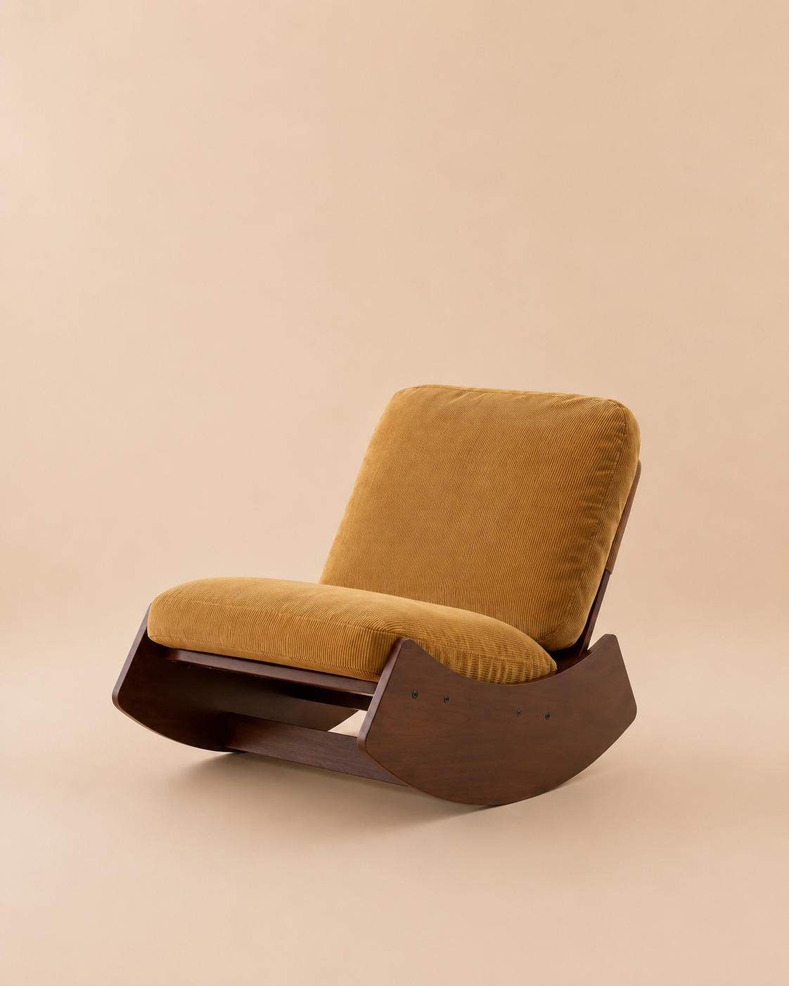Fauteuil à Bascule Minimaliste  en Bouclé premium | CALMIA