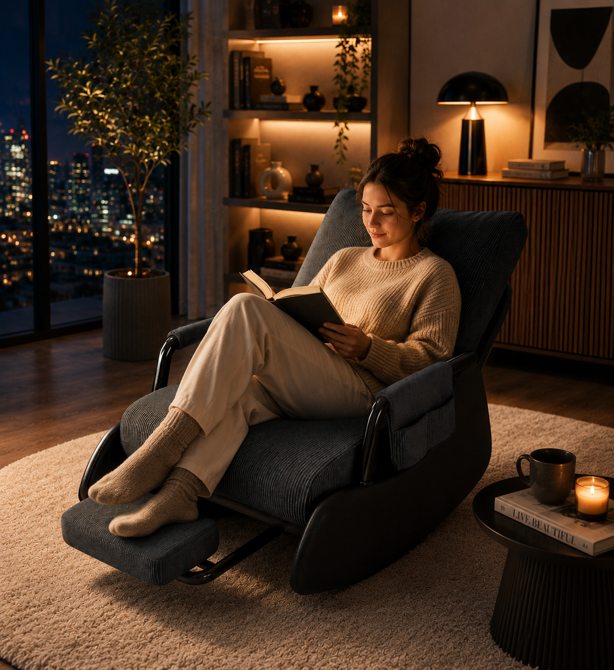 Fauteuil Relax Design premium avec Repose-Pieds Intégré | SOVA