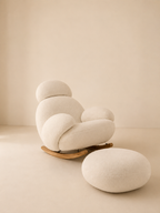 Fauteuil à bascule premium avec repose pied | soléna